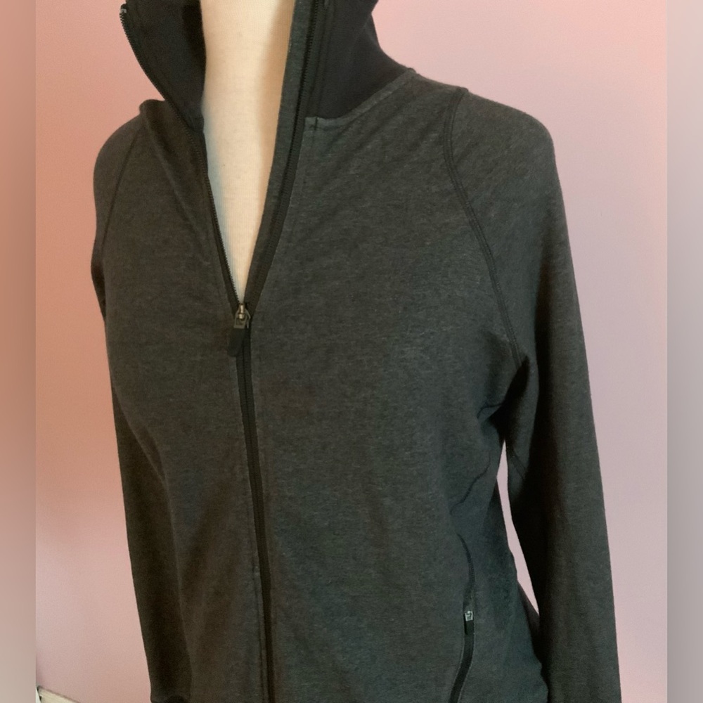 Nike Women's Dark Charcoal Full-Zip Bomber Jacket - Picture 2 of 9